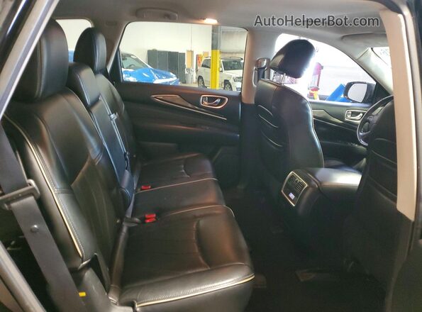 5N1DL0MM5HC512526 2017 INFINITI QX60 Black Սալոնի հետևի տեսք