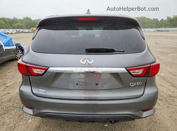 5N1DL0MM5HC517578 2017 INFINITI QX60 Gray Rear view
