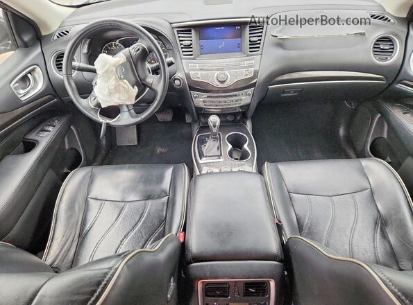 5N1DL0MM5HC517578 2017 INFINITI QX60 Gray Dashboard view