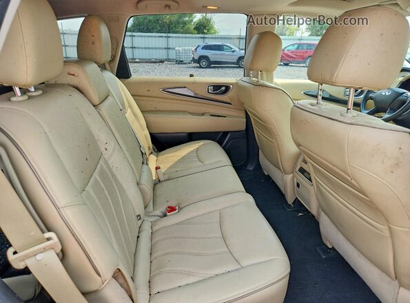 5N1DL0MM5HC520335 2017 INFINITI QX60 Blue Widok tylnych siedzeń