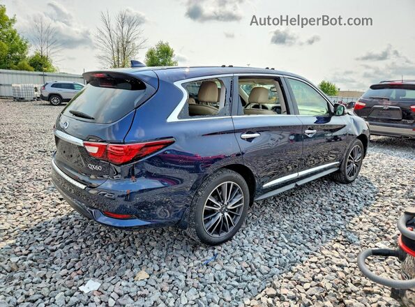 5N1DL0MM5HC520335 2017 INFINITI QX60 Blue Tył prawy