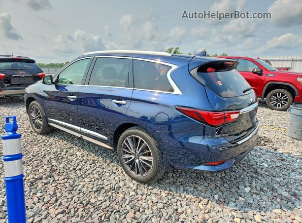 5N1DL0MM5HC520335 2017 INFINITI QX60 Blue Tył lewy