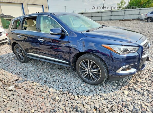 5N1DL0MM5HC520335 2017 INFINITI QX60 Blue Przód prawy