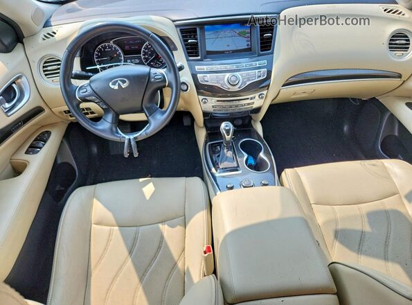 5N1DL0MM5HC520335 2017 INFINITI QX60 Blue Widok deski rozdzielczej
