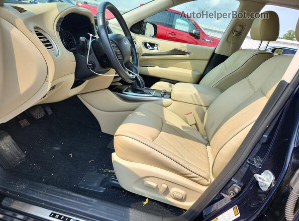 5N1DL0MM5HC520335 2017 INFINITI QX60 Blue Widok wnętrza z przodu