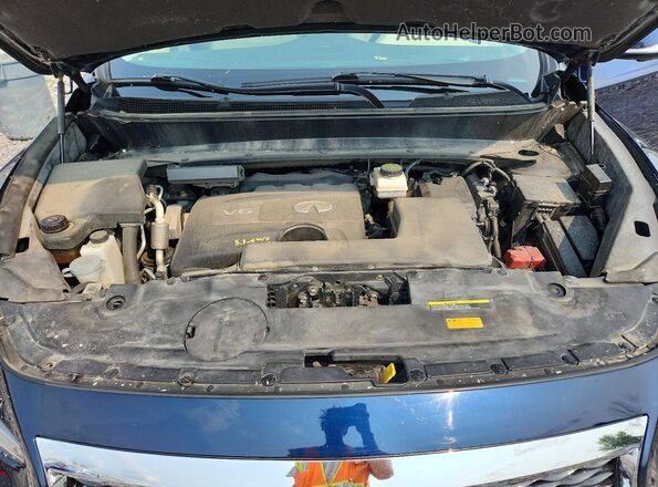 5N1DL0MM5HC520335 2017 INFINITI QX60 Blue Սալոնի հետևի տեսք