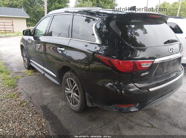 5N1DL0MM5HC555604 2017 INFINITI QX60 Black უკანა მარცხენა
