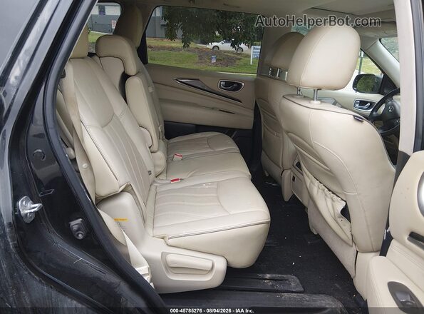 5N1DL0MM5HC555604 2017 INFINITI QX60 Black VIN კოდის სტიკერის ხედი
