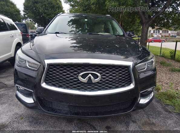 5N1DL0MM5HC555604 2017 INFINITI QX60 Black ხელსაწყოთა პანელის ხედი