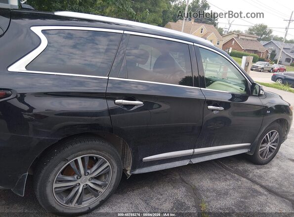 5N1DL0MM5HC555604 2017 INFINITI QX60 Black უკანა სალონის ხედი