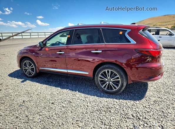 5N1DL0MM5KC503154 2019 INFINITI QX60 Burgundy Rear left