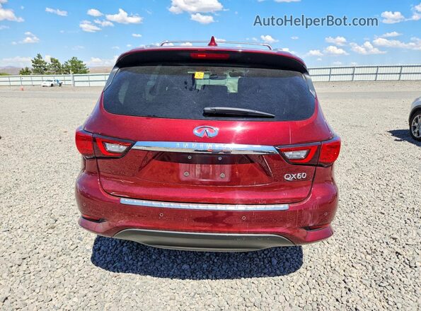 5N1DL0MM5KC503154 2019 INFINITI QX60 Burgundy Rear view