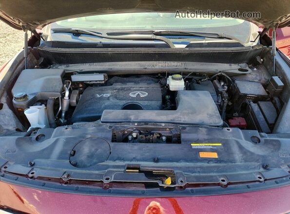 5N1DL0MM5KC503154 2019 INFINITI QX60 Burgundy Engine compartment view
