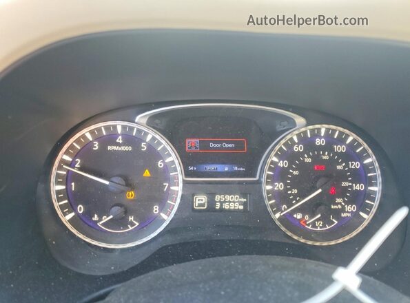 5N1DL0MM5KC521735 2019 INFINITI QX60 Black Вид щитка приладів