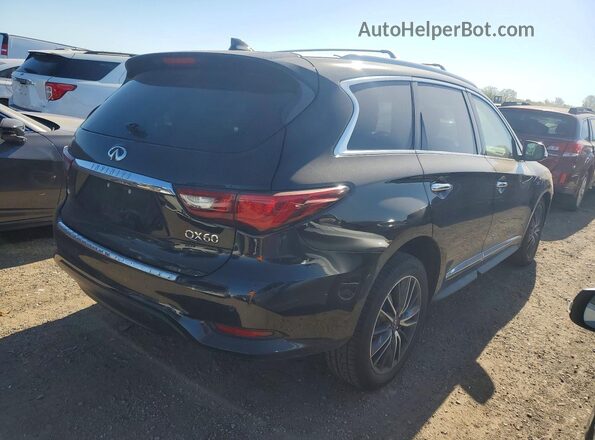5N1DL0MM5KC521735 2019 INFINITI QX60 Black Задня права чверть