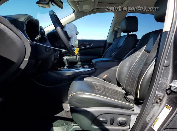 5N1DL0MM5KC528152 2019 INFINITI QX60 Gray Widok wnętrza z przodu