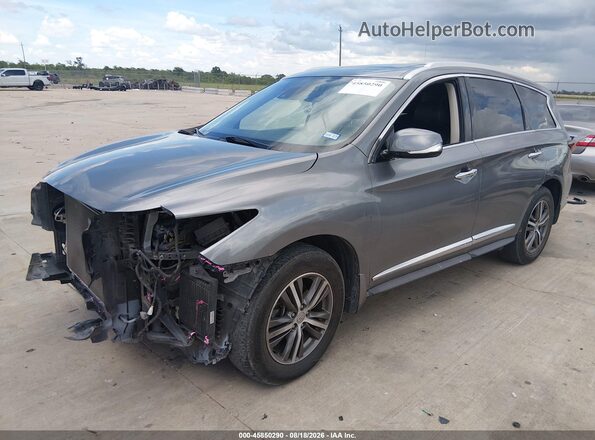 5N1DL0MM5LC518027 2020 INFINITI QX60 Gray Առջևի ձախ երեք քառորդ տեսարան