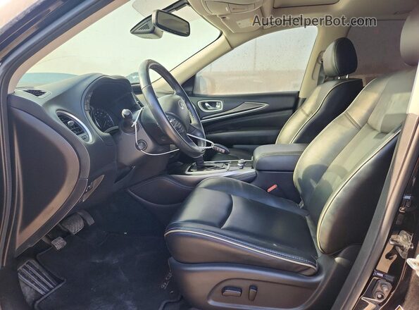 5N1DL0MM5LC522224 2020 INFINITI QX60 Black Widok wnętrza z przodu