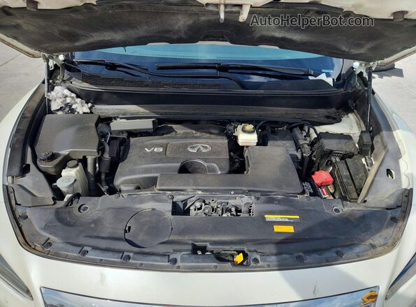5N1DL0MM6HC524975 2017 INFINITI QX60 White Սալոնի հետևի տեսք