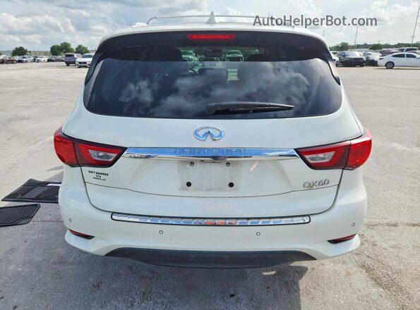 5N1DL0MM6HC524975 2017 INFINITI QX60 White Հետևի տեսք