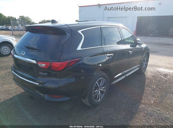 5N1DL0MM6HC529528 2017 INFINITI QX60 Black Rear right