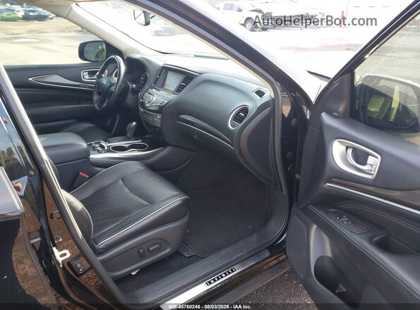 5N1DL0MM6HC529528 2017 INFINITI QX60 Black Front interior view