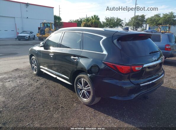 5N1DL0MM6HC529528 2017 INFINITI QX60 Black Rear left