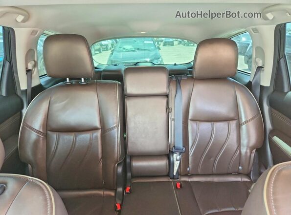 5N1DL0MM6HC546958 2017 INFINITI QX60 Cream Հետևի նստատեղերի տեսք