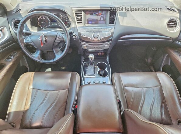 5N1DL0MM6HC546958 2017 INFINITI QX60 Cream Առջևի վահանակի տեսք