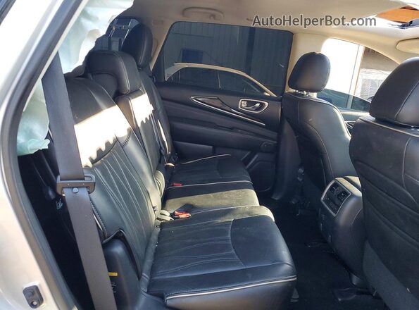 5N1DL0MM7HC501155 2017 INFINITI QX60 Silver Հետևի նստատեղերի տեսք