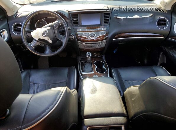 5N1DL0MM7HC501155 2017 INFINITI QX60 Silver Առջևի վահանակի տեսք
