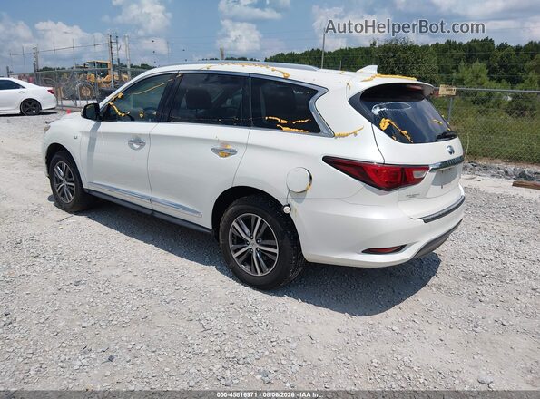 5N1DL0MM7HC524256 2017 INFINITI QX60 White Trasero izquierdo