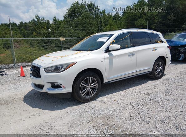 5N1DL0MM7HC524256 2017 INFINITI QX60 White Vista tres cuartos delantera izquierda