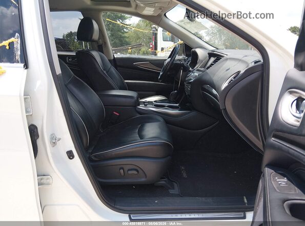 5N1DL0MM7HC524256 2017 INFINITI QX60 White Vista interior delantera