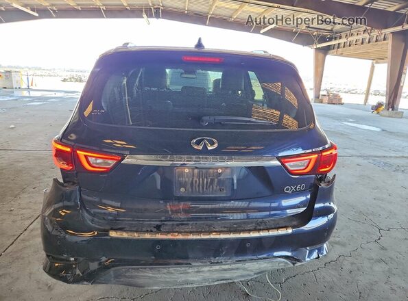 5N1DL0MM7HC530283 2017 INFINITI QX60 Blue Rear view