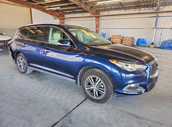 5N1DL0MM7HC530283 2017 INFINITI QX60 Blue Front right