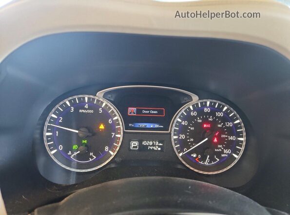 5N1DL0MM7HC530283 2017 INFINITI QX60 Blue Instrument cluster view