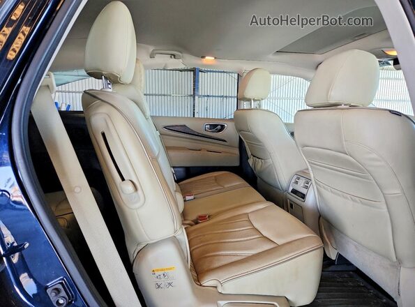 5N1DL0MM7HC530283 2017 INFINITI QX60 Blue Rear interior view