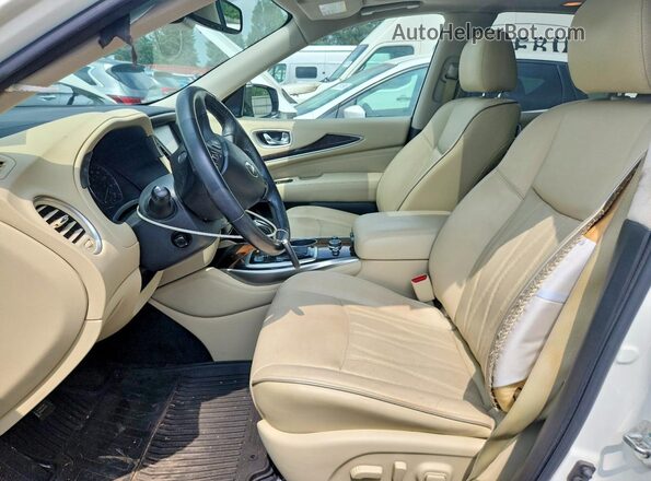 5N1DL0MM7HC541817 2017 INFINITI QX60 White Vista interior delantera