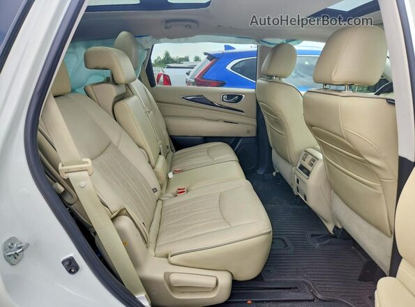 5N1DL0MM7HC541817 2017 INFINITI QX60 White Vista de los asientos traseros