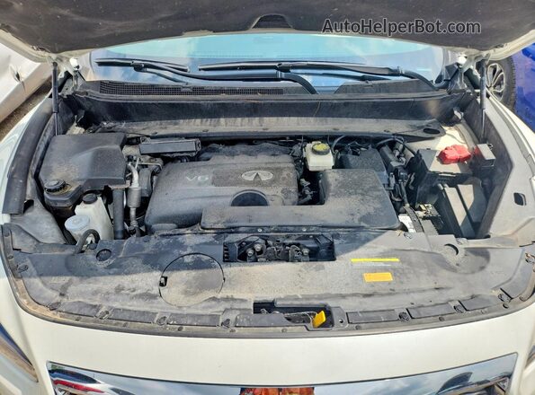 5N1DL0MM7HC541817 2017 INFINITI QX60 White Vista interior trasera
