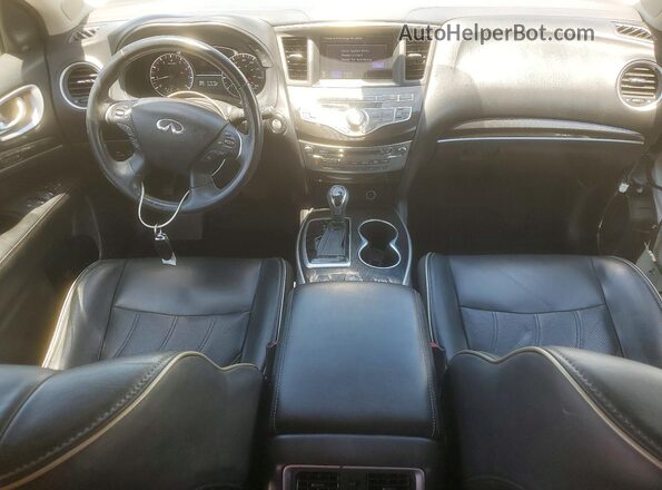 5N1DL0MM7HC550937 2017 INFINITI QX60 White Առջևի վահանակի տեսք