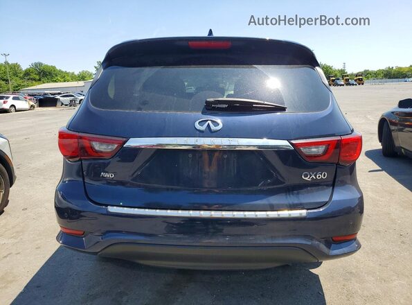 5N1DL0MM7KC516603 2019 INFINITI QX60 Blue Հետևի տեսք