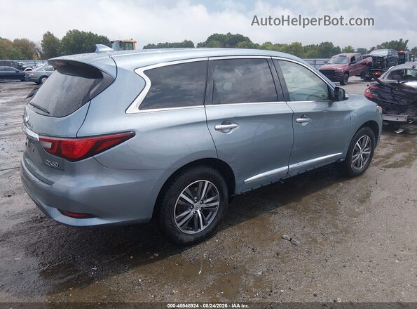 5N1DL0MM7KC552792 2019 INFINITI QX60 Light Blue Trasero derecho