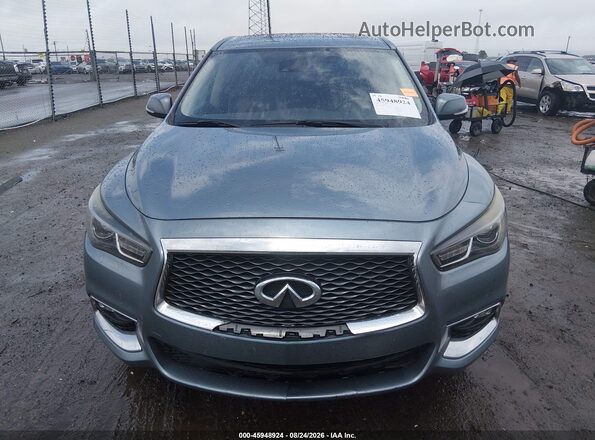 5N1DL0MM7KC552792 2019 INFINITI QX60 Light Blue Vista interior trasera