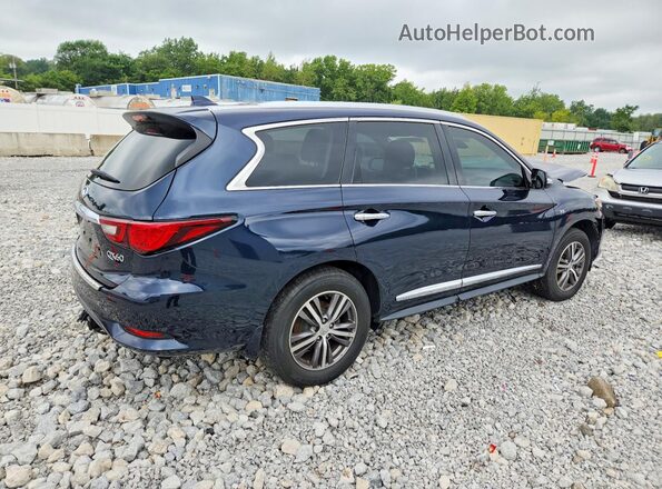 5N1DL0MM7LC542720 2020 INFINITI QX60 Синий Задняя правая четверть