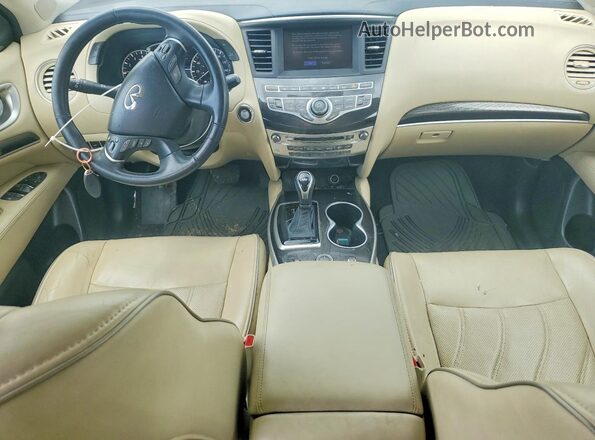 5N1DL0MM8HC520264 2017 INFINITI QX60 White Widok deski rozdzielczej