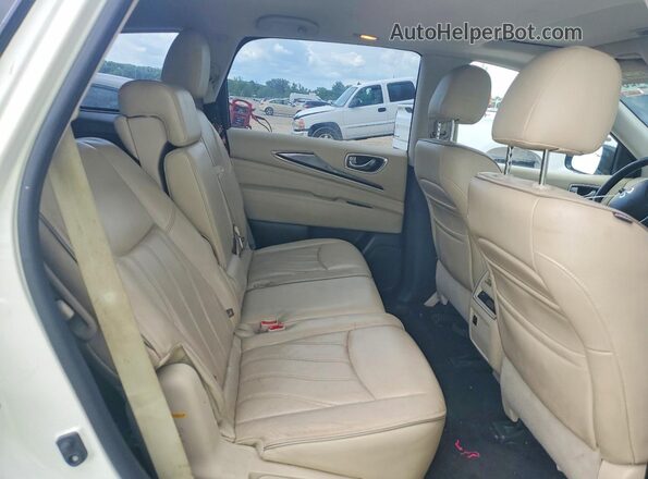 5N1DL0MM8HC520264 2017 INFINITI QX60 White Widok wnętrza z tyłu