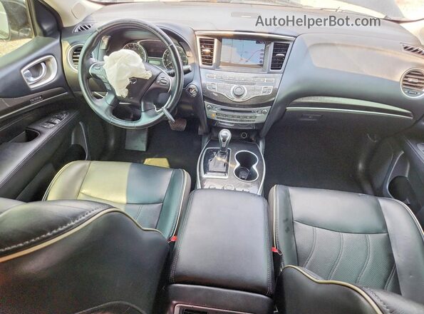 5N1DL0MM8HC522449 2017 INFINITI QX60 Black Widok deski rozdzielczej