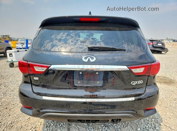 5N1DL0MM8HC522449 2017 INFINITI QX60 Black Widok z tyłu
